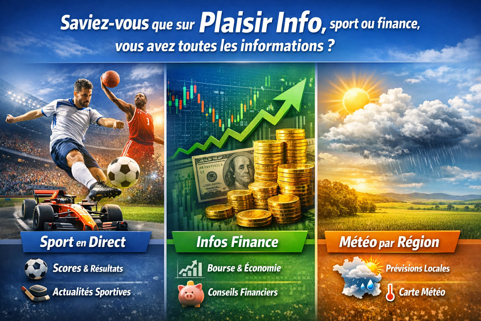 Découvrir les infos sport et finance